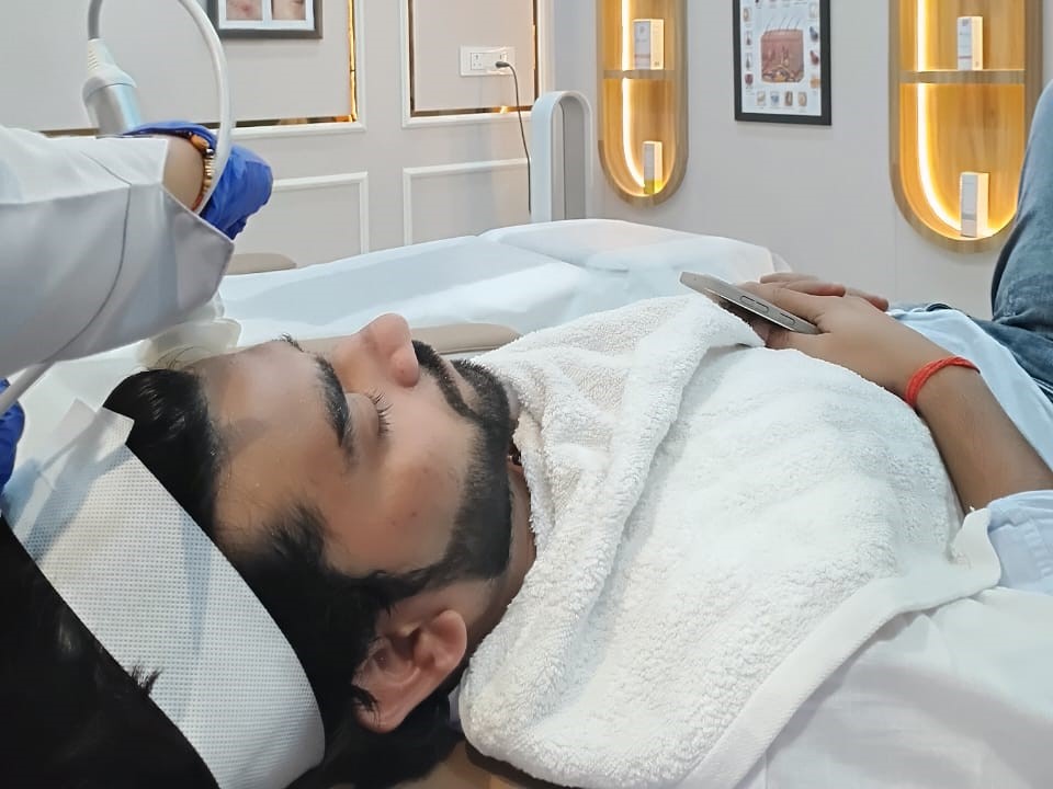 Skin preparing treatment